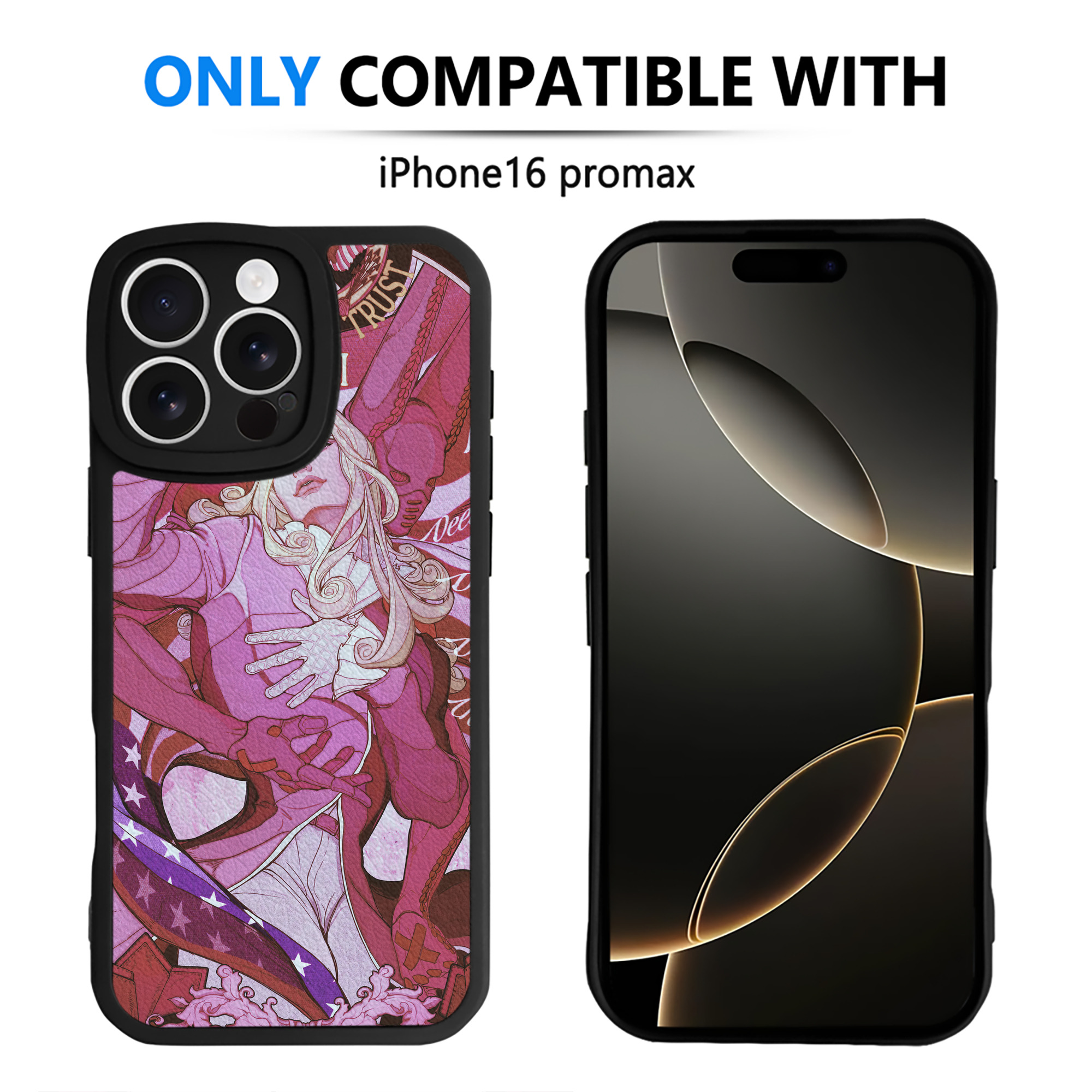 （画像用） ジョジョの奇妙な冒険 JoJo's Bizarre Adventure 【iPhone 16シリーズ対応】シリコンスマホケース（レザー調） 材質：シリコン